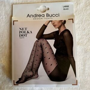 Andrea Bucci Net Polka Dot Tights Fishnet